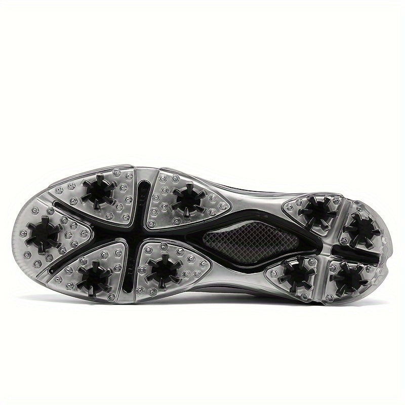 Men's Detachable 9 Spikes Golf Shoes Non Slip Lace Up Sneakers