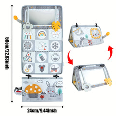Time Mirror Cloth Book Visual Stimulation Toy Vision Training Foldable