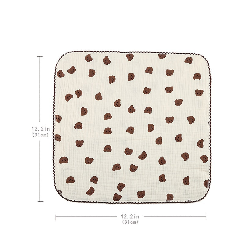 Cartoon Print Baby Burp Cloth All Cotton Handkerchief