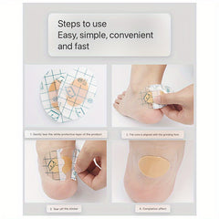 10pcs Heel Stickers Invisible Breathable Waterproof High Heel Sho