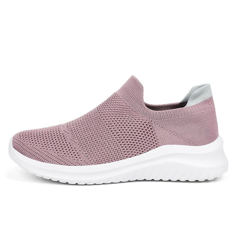 Women's Comfy Knit Sock Sneakers Lace Up Slip On Low Top Shoes