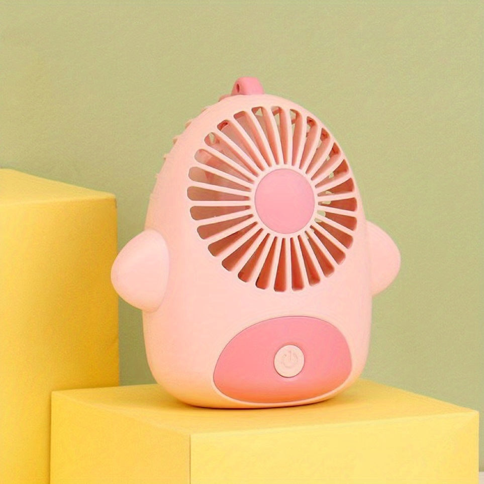 Summer Mini Strong Power Fan Durable Cartoon Handheld Small Fan