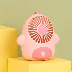 Summer Mini Strong Power Fan Durable Cartoon Handheld Small Fan