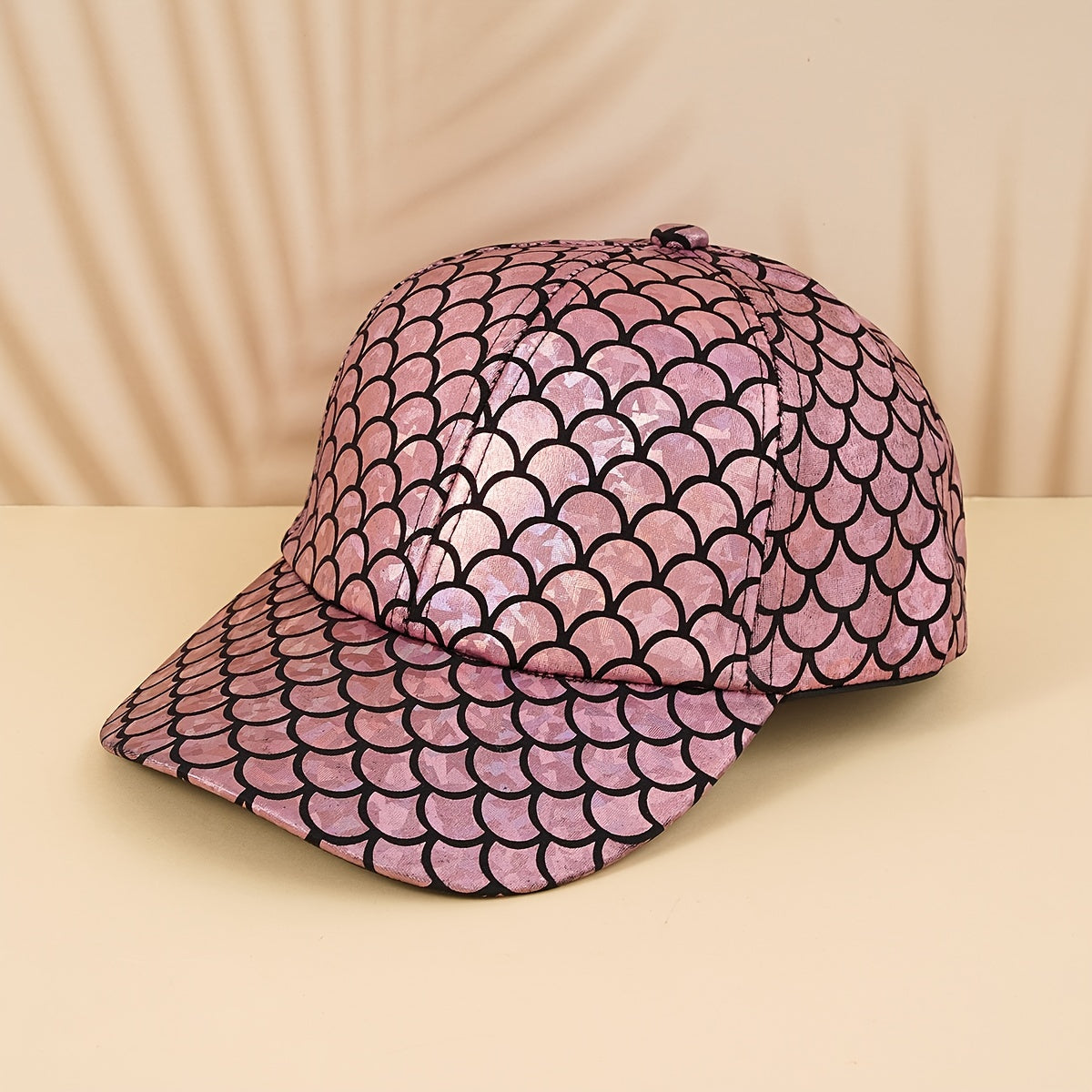 Mermaid Sequin Baseball Cap Colorful Fish Scales Print Unisex Streetwear Hat
