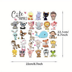 Animal Patches Set Iron On Heat Transfer Fabric Embroidery Applique