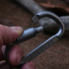Aluminum D-shaped Carabiner Lock for Outdoor Camping