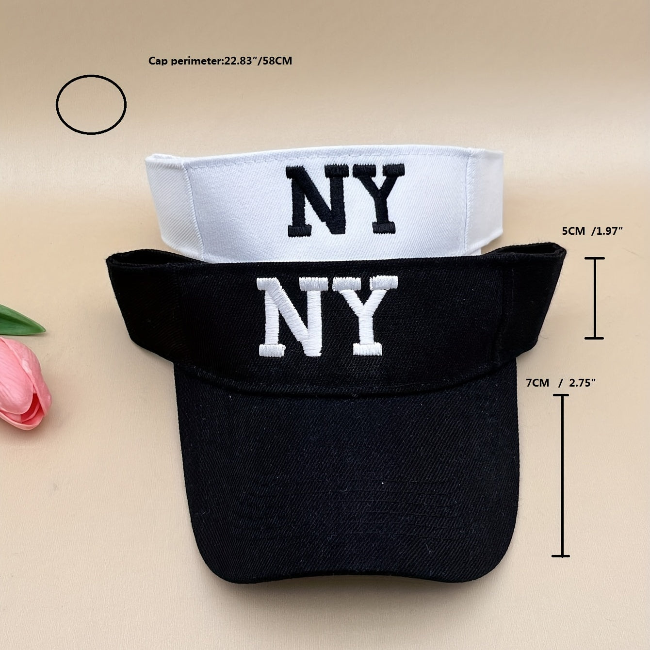 Couple Visor Hats Embroidered Sun Protection Baseball Cap
