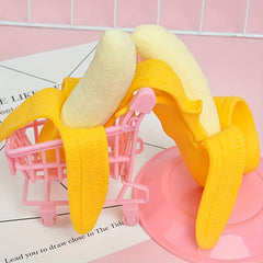 Banana Squeeze Toy Gag Gift Stress Relief Game for Adults & Teens