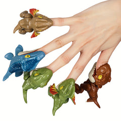 DinoBite Joint Articulated Dinosaur Finger Biter Toys - 10pcs