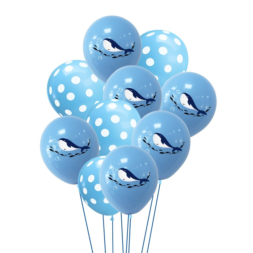 10pcs Whale Decoration Balloons for Ocean Party