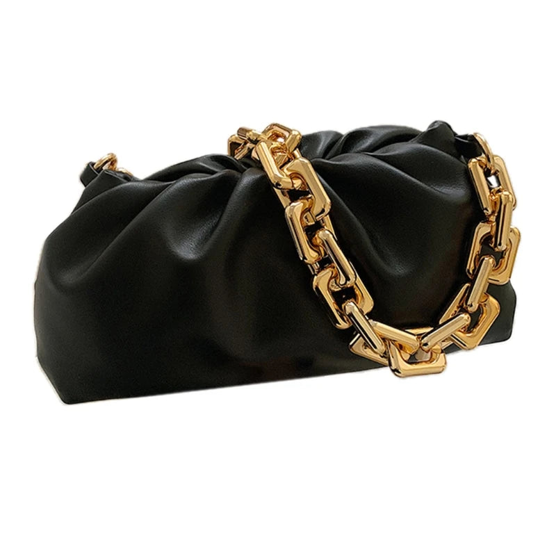CA Women's Dumpling Bag Shoulder Handbag Cloud Crossbody Chain Pouch