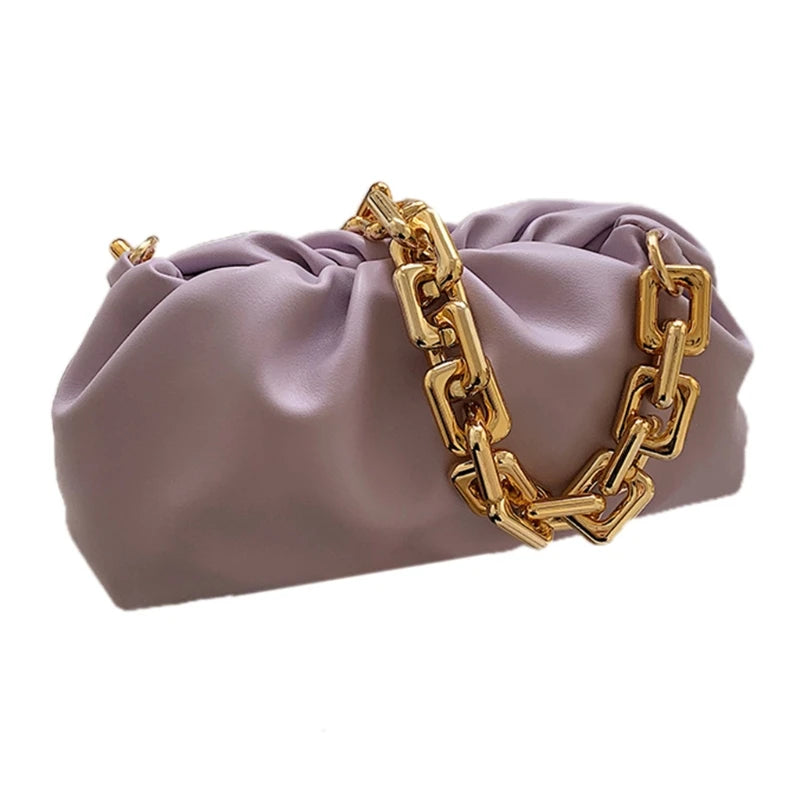 CA Women's Dumpling Bag Shoulder Handbag Cloud Crossbody Chain Pouch