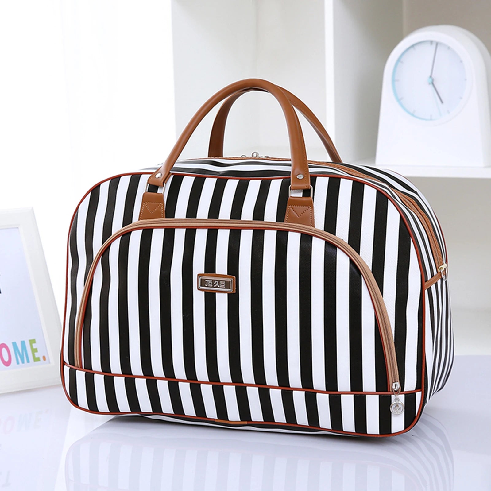 20L Lady PU Overnight Travel Weekend Hand Luggage Tote Handbag Water-proof