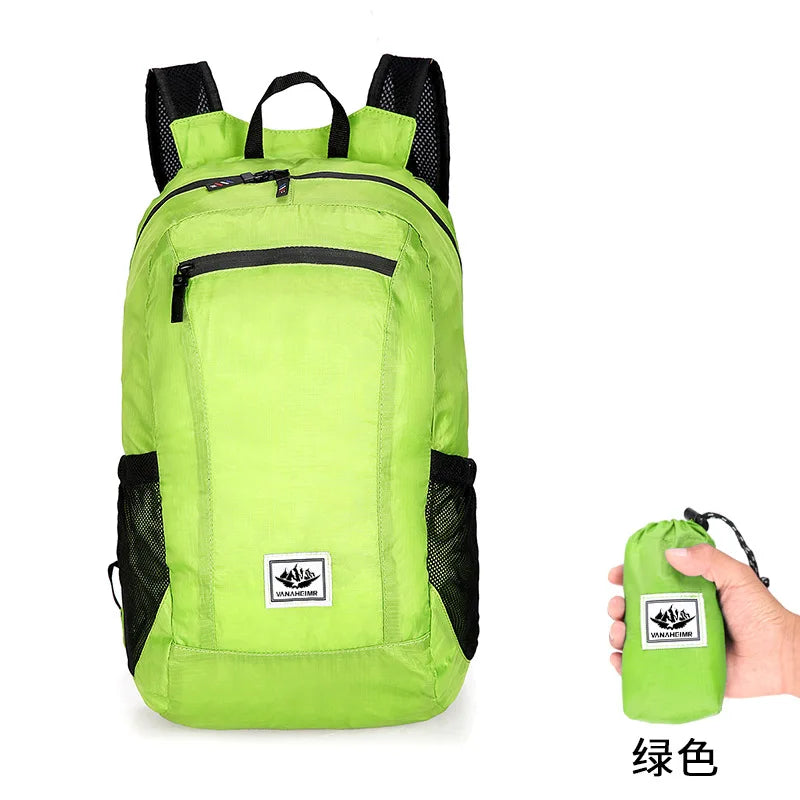 20L Ultralight Backpack Packable Rucksacks Outdoor Travel Hiking Waterproof Bag