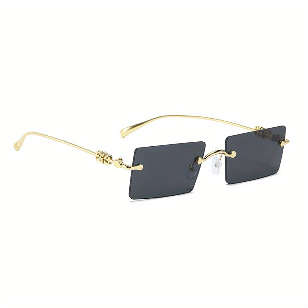 Men's Rimless UV Resistant Sunglasses for Summer Beach