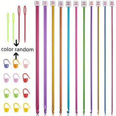 Aluminum Crochet Hooks Set 11pcs 2-8mm + Accessories
