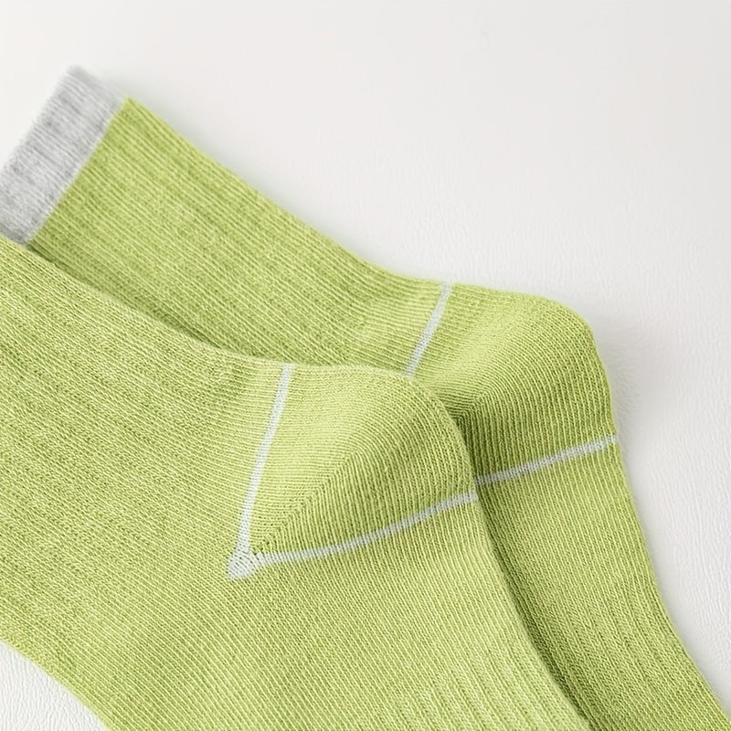 6 Pairs Kids' Embroidered 'PERFECT' Short Socks