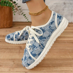 Women's Checkered Canvas Lace Up Low Top Skate Shoes