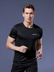 Men's Solid Ultralight Quick Dry Sport T Shirt