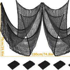 5pcs Halloween Scary Cloth Decor Gauze 190 X 76 Home Wall Decor