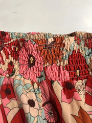 Floral Print Wide Leg Boho Pants