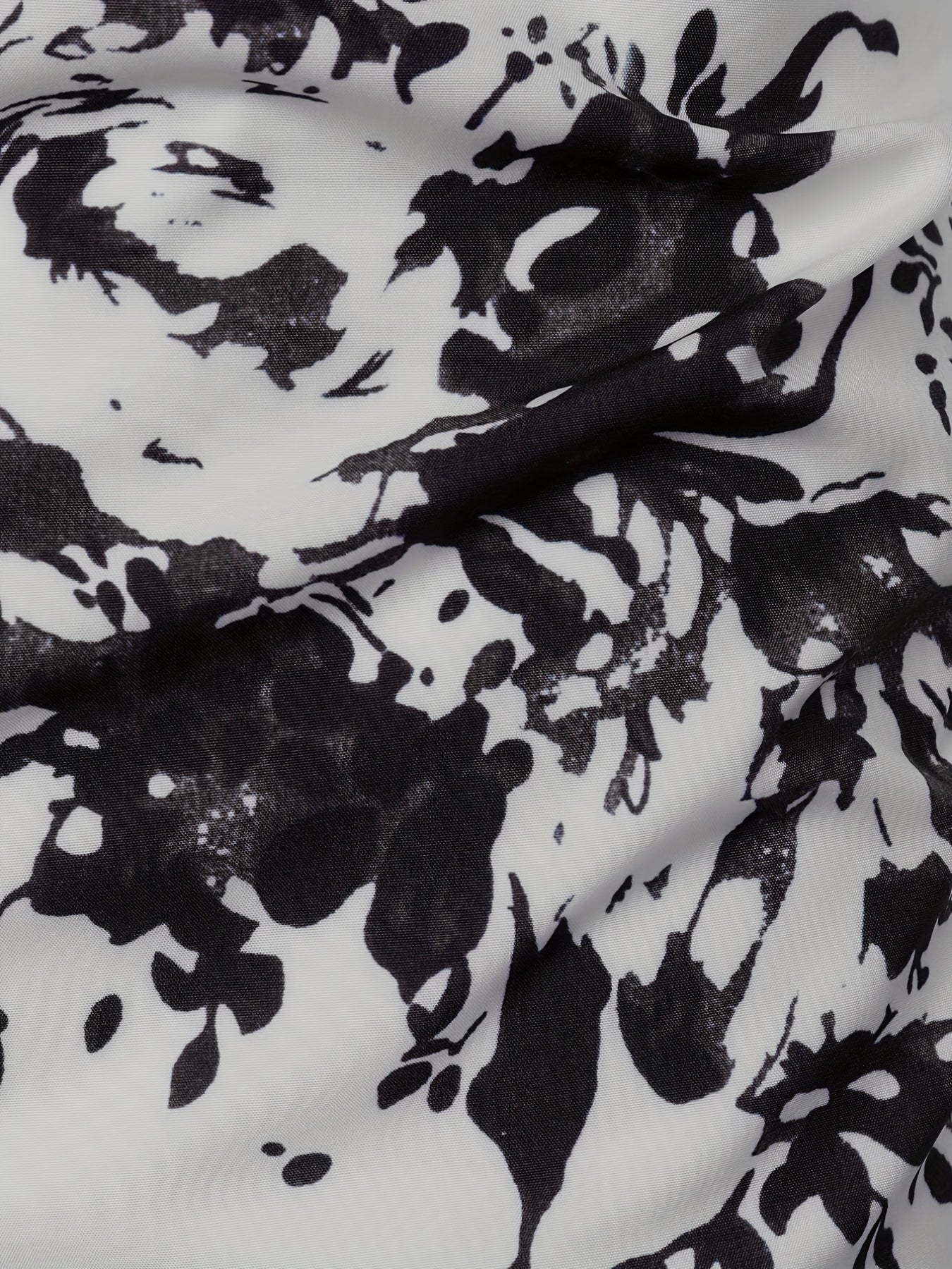 Men's Flower Print Casual Button Up Shirt