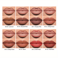 8pcs Waterproof Matte Lip Liners and Lip Gloss Set - Long Lasting