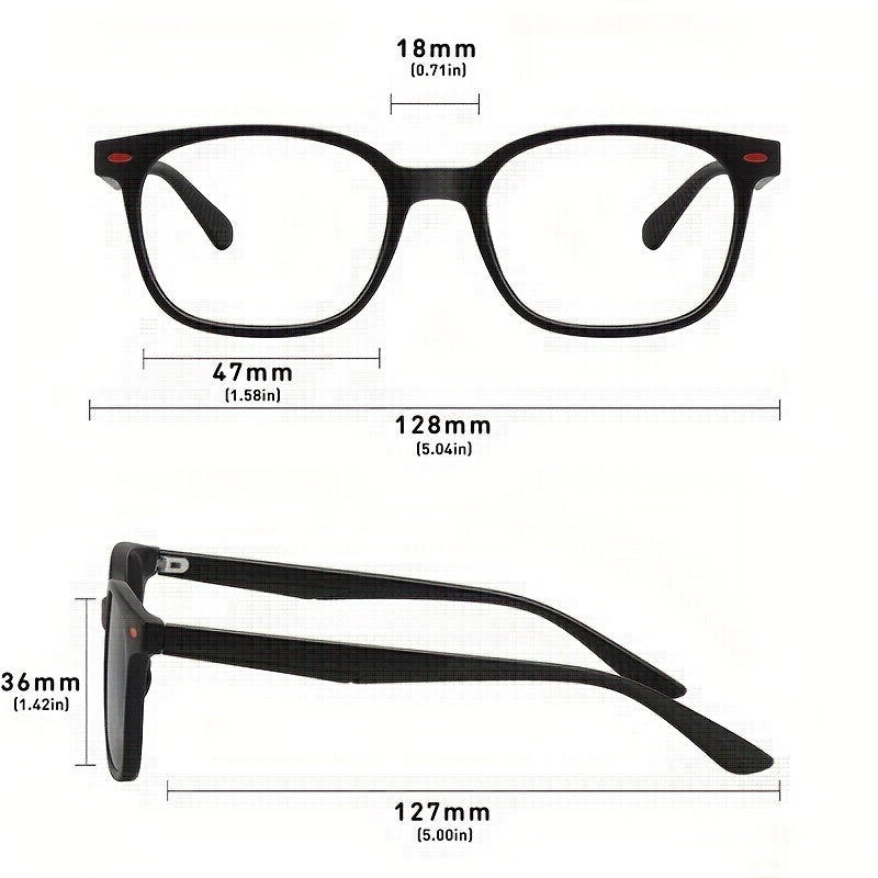 Light Blocking TR90 Glasses Anti Glare UV Protection