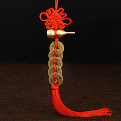 Lucky Ornaments Happy Year Coins Bring Wealth Success