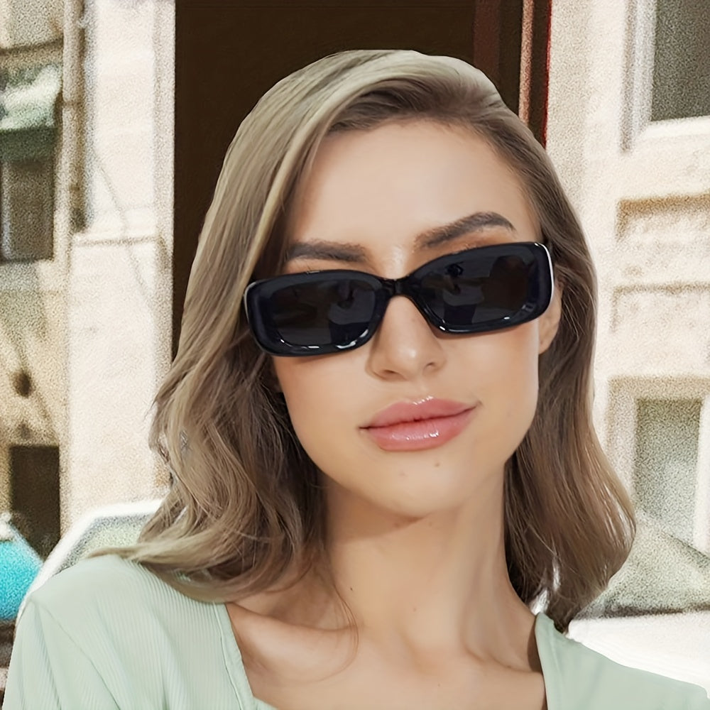 Y2K Rectangle Sunglasses Anti Glare UV400