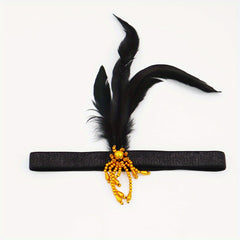 Bead Feather Headband Holiday Party Supplies