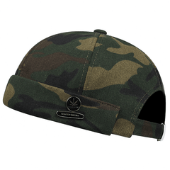 Men's Leaf Letter Beanie Hat