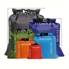 6 Pack Waterproof Dry Bags Outdoor Multifunctional Storage Bag Lightweight