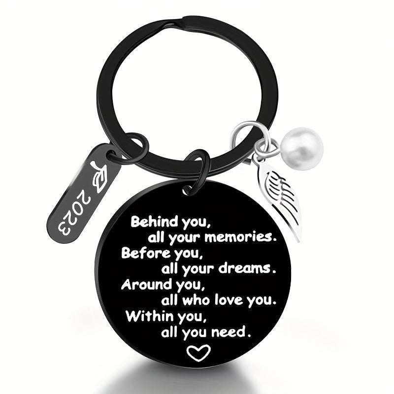 Graduation Keychain Senior Graduation For Her Him Stainless Steel