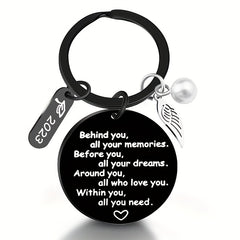Graduation Keychain Senior Graduation For Her Him Stainless Steel