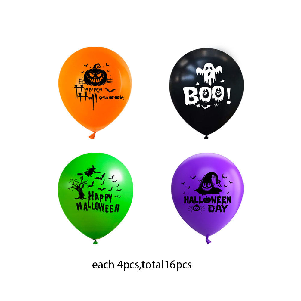16pcs Halloween Decoration Balloons 30 Holiday Party Balloons