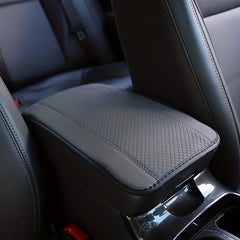 Car Armrest Mat Leather Double Line Non slip Armrest Cover