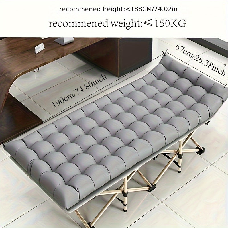 Portable Folding Bed for Adults Camping Travel Office Naps Beach Vacations