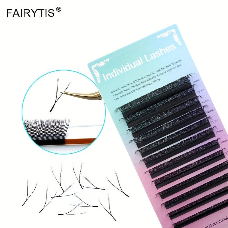 12 Rows Cluster Lashes YY Shape C D Curling Individual Eyelashes