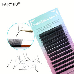 12 Rows Cluster Lashes YY Shape C D Curling Individual Eyelashes