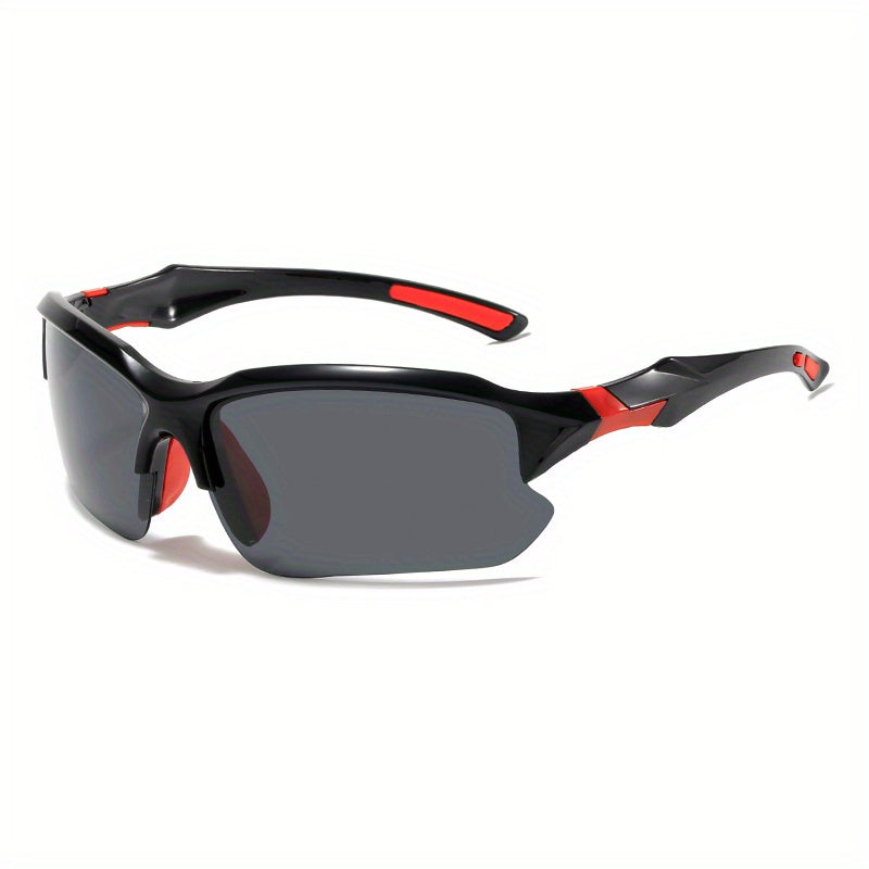 Semi Rimless Sports Sunglasses UV400 Wrap Around Shades