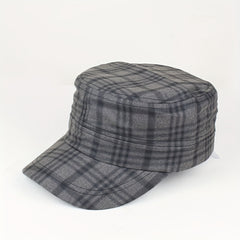 Plaid Sunshade Baseball Cap for Men Women