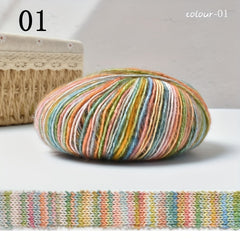 6pcs Mixed Cotton Yarn for Hand Knitting Crocheting - 50g pc