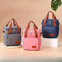 Double Layer Lunch Bag Heat Preservation Cooler Freeze Bag