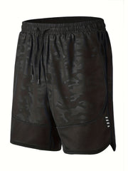 Men's Camo Sports Shorts Drawstring Casual Quick Dry Summer Clothing