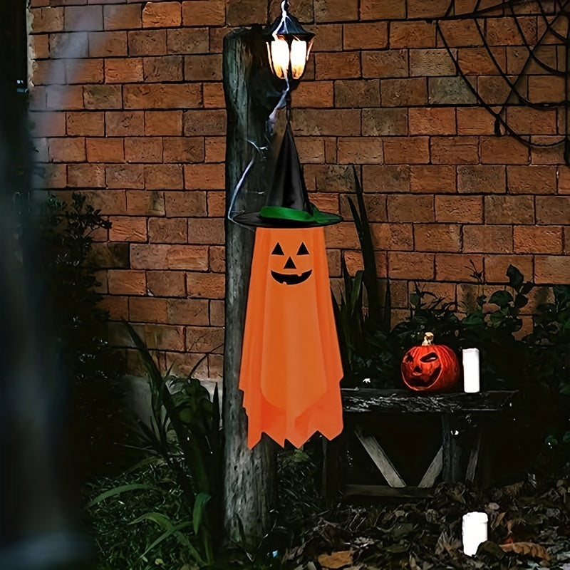 1pc Halloween Hanging Pumpkin Ghost Decor Outdoor