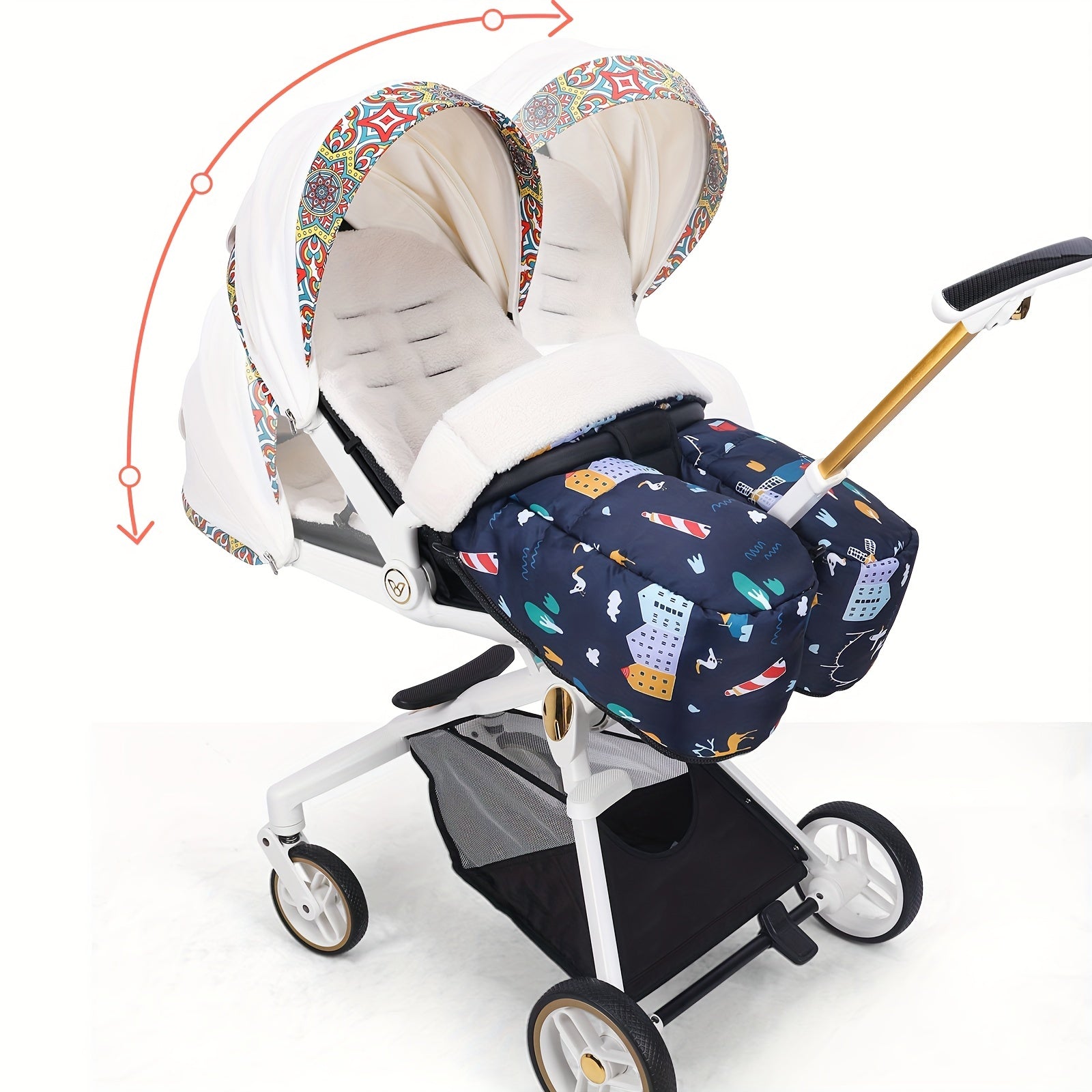 Winter Waterproof Baby Stroller Sleeping Bag Foot Cover