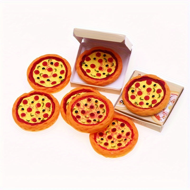 Dollhouse Pizza Takeout Box Ornament Miniature Cabin Decor DIY Scene Props