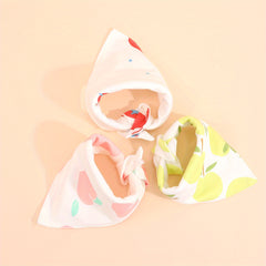 3pcs Baby Bibs Cotton Drooling Scarf Burp Cloths Bandana Bibs