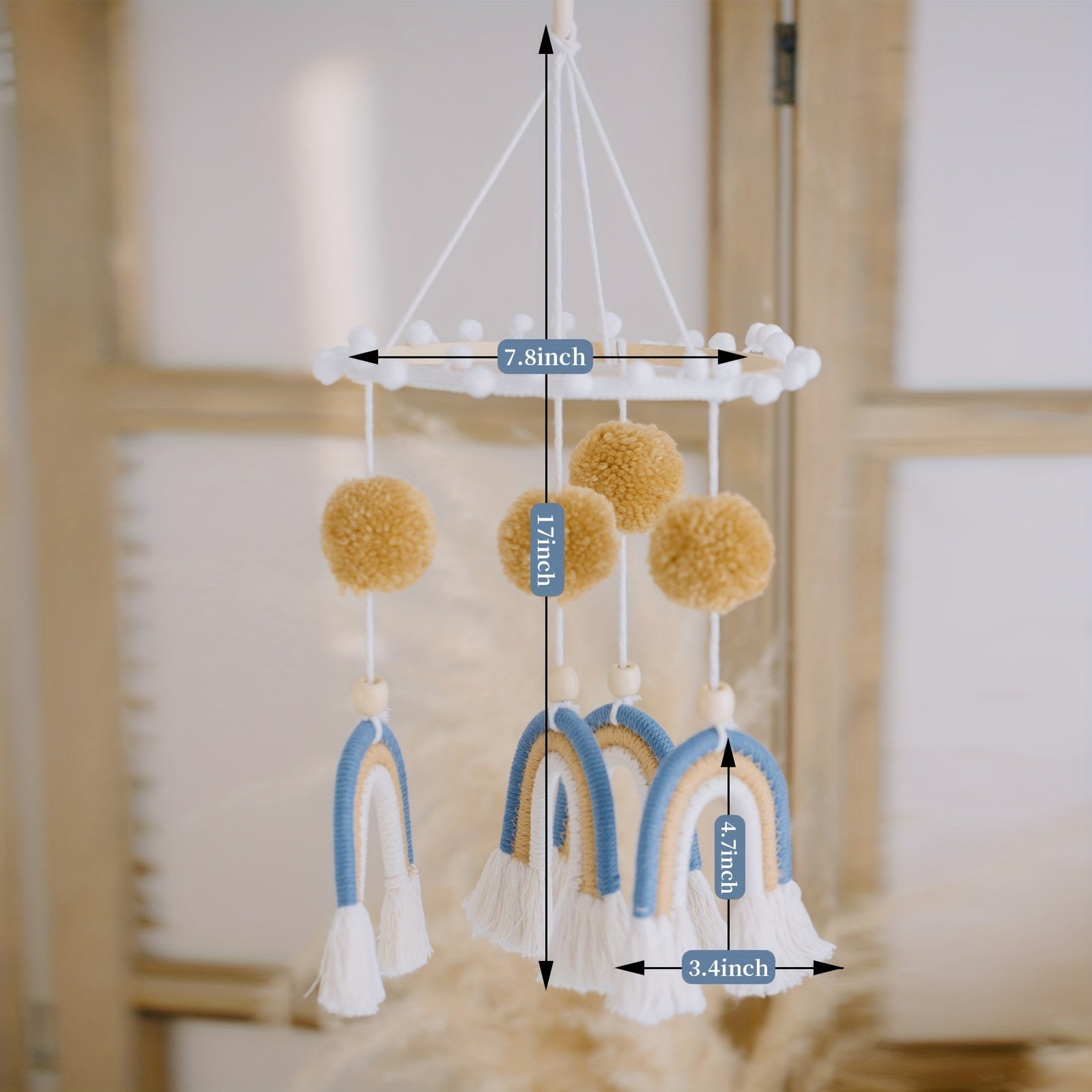 Handcrafted Baby Crib Rattle - Perfect Newborn Gift